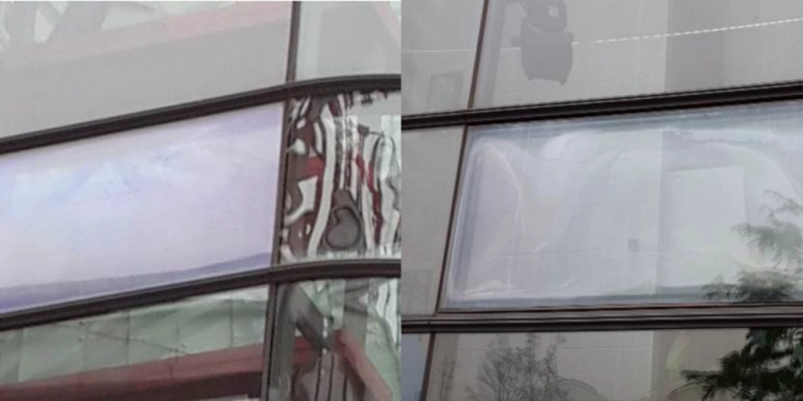 glass curtain walls is the risk of glass falling