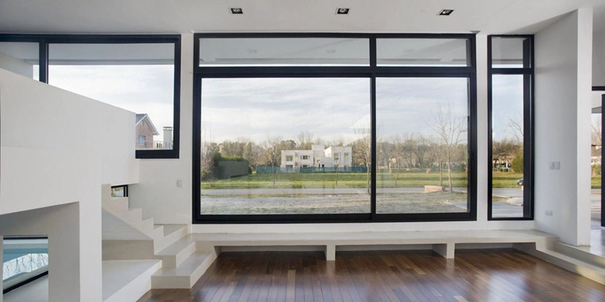 home double glazed soundproof glass window