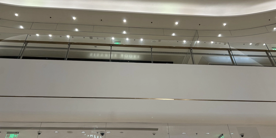 clear antifire glass smoke barriers