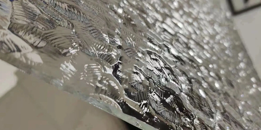 embossed privacy decorated glass supplier