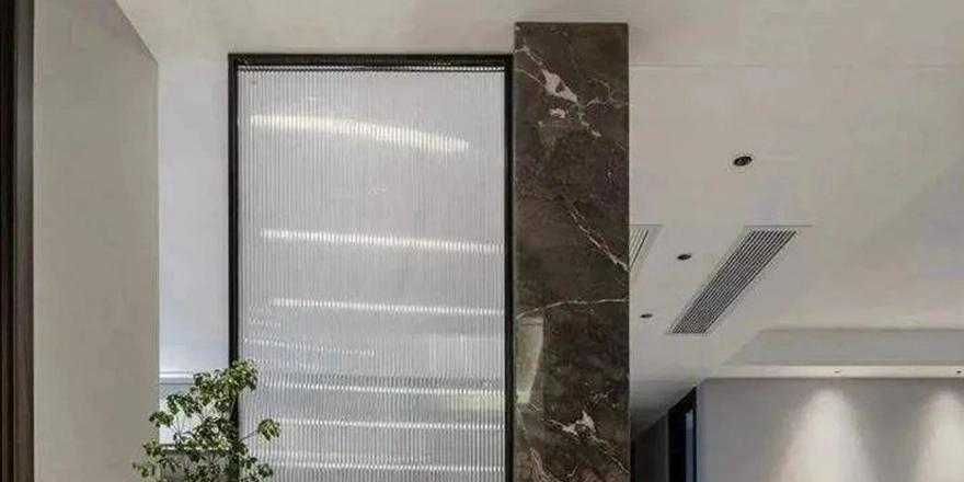 privacy pattern glass partition door factory