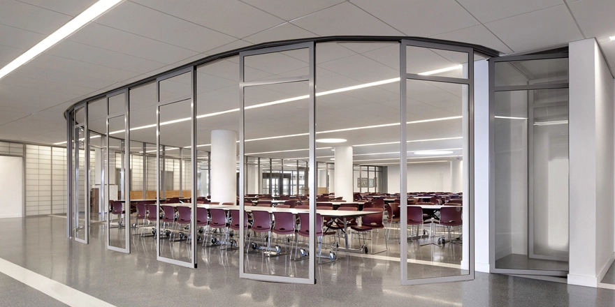 safety clear toughened glass office partition