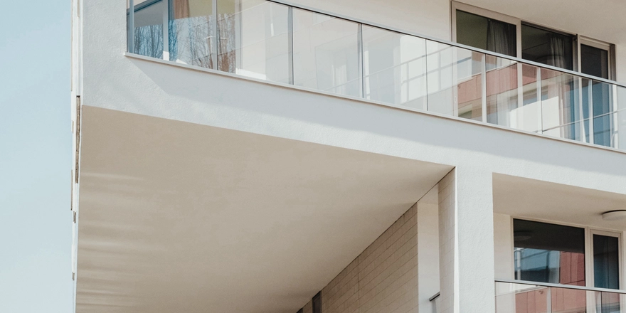 balcony railing clear glass railing manufactured