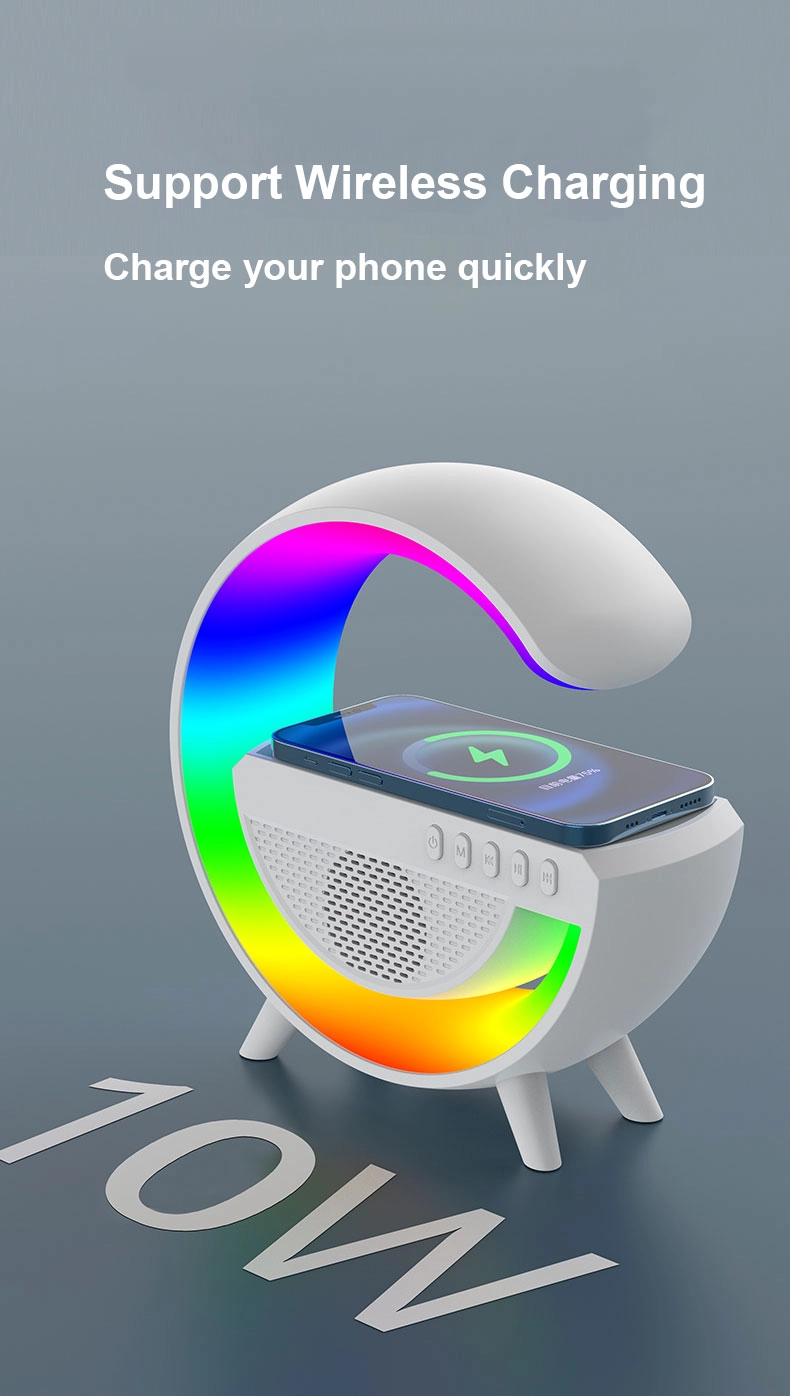 LED 无线充电器扬声器照亮您的生活
