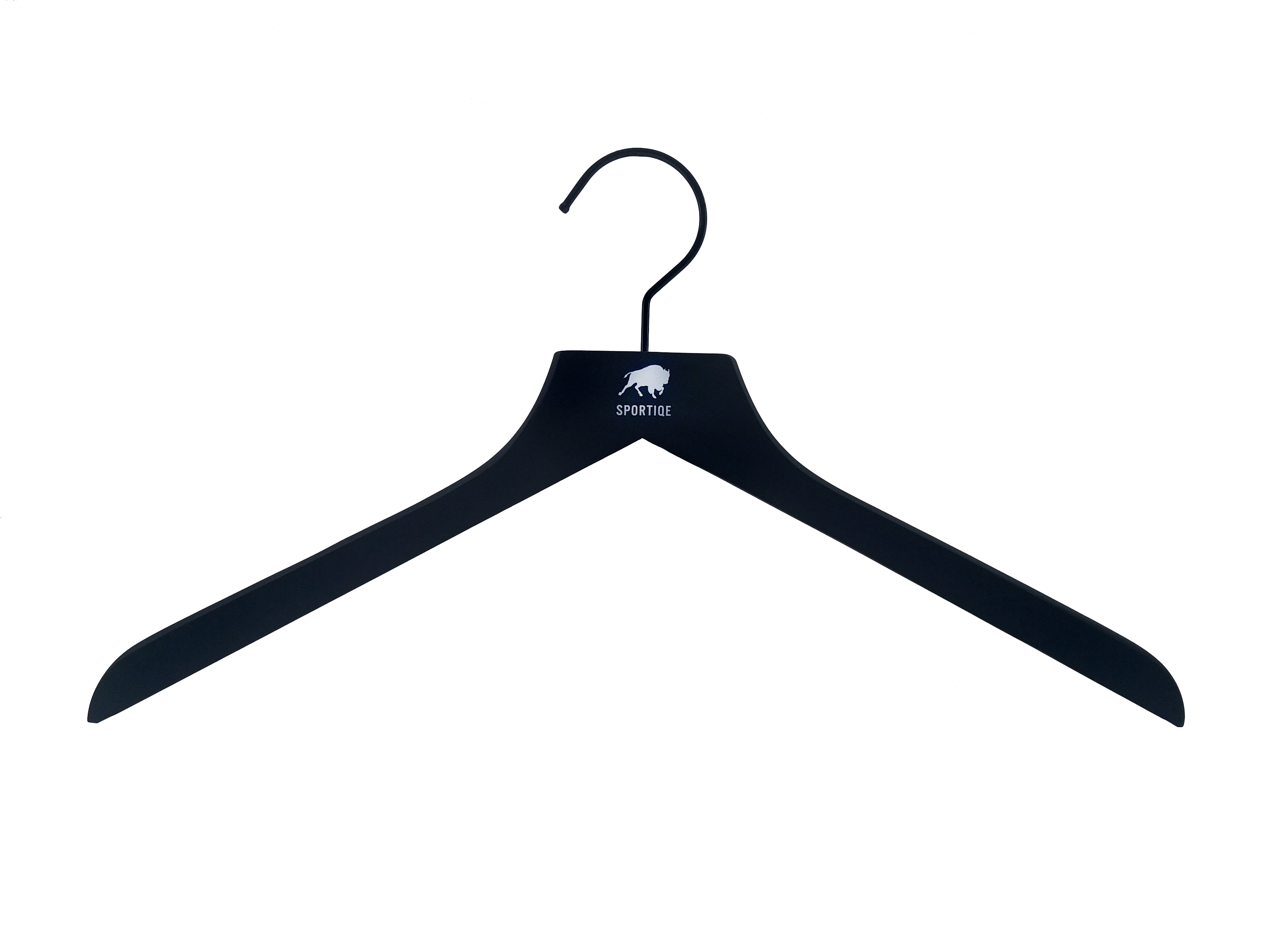 porcelana Percha de madera recubierta de goma Sapce, ahorro duradero, percha para camisa, abrigo, ropa, percha para pantalones con Clips ajustables fabricante