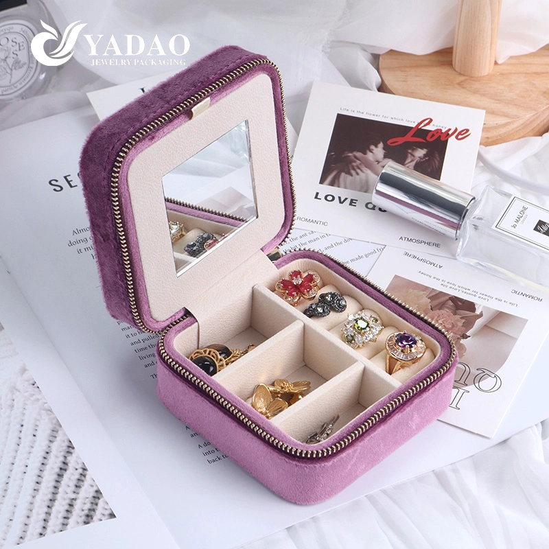 Pink Forest Customizable Travel Jewelry Case – Your Go-To Compact Organizer
