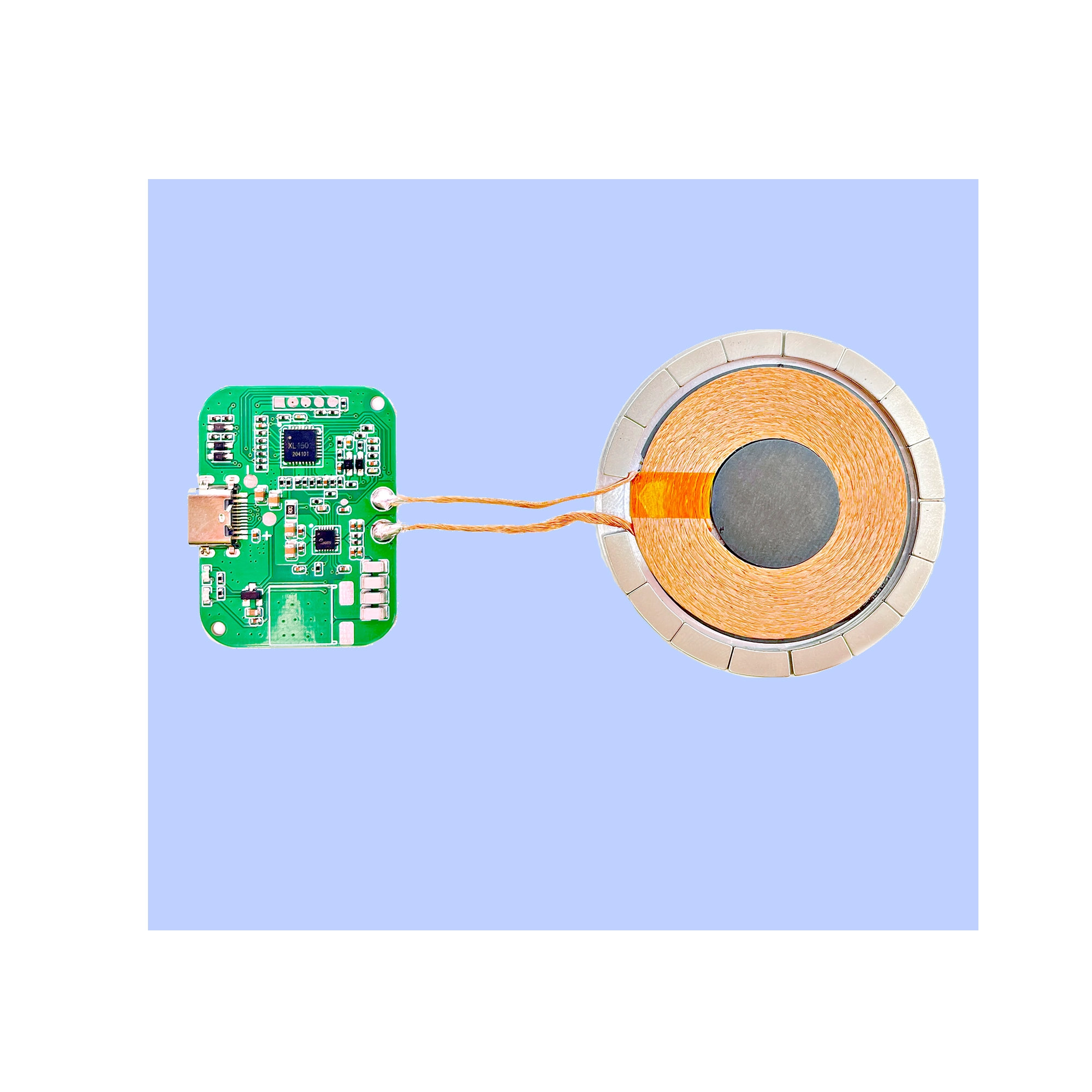 Qi 2 module de charge magnétique rapide sans fil aimant émetteur récepteur 15w rapide qi 2 deux module de chargeur magnétique sans fil