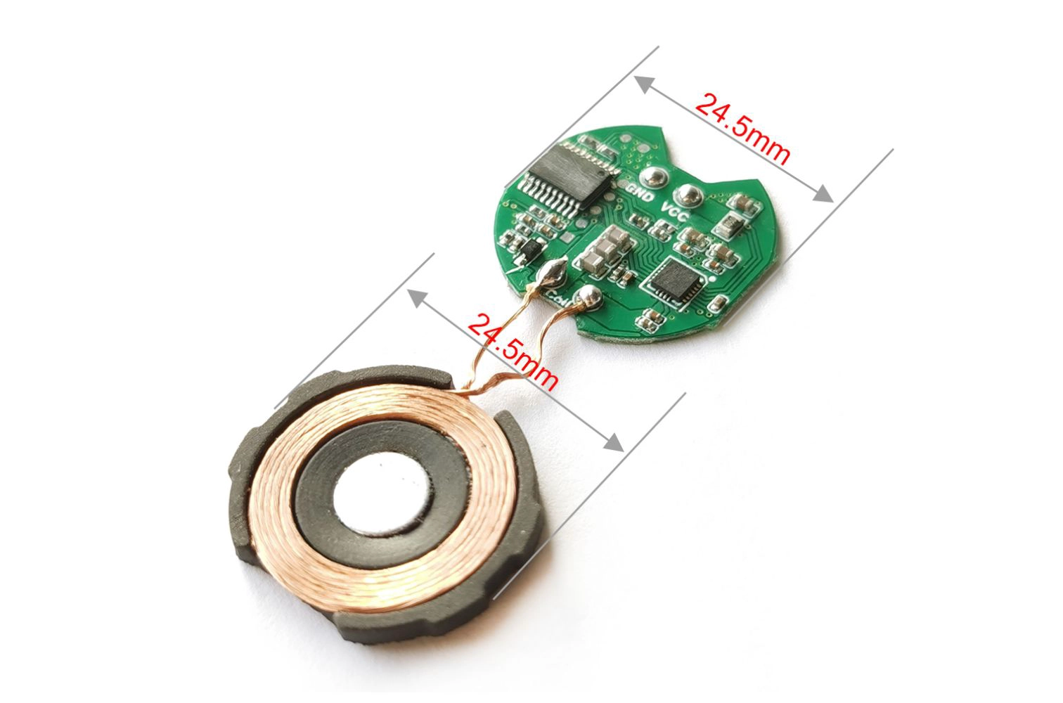 qi schnelle smart watch drahtlose lademodul magnet sender empfänger 3 watt 5 watt schnelle qi 2 zwei magnetische smart watch drahtlose ladegerät modul anpassung