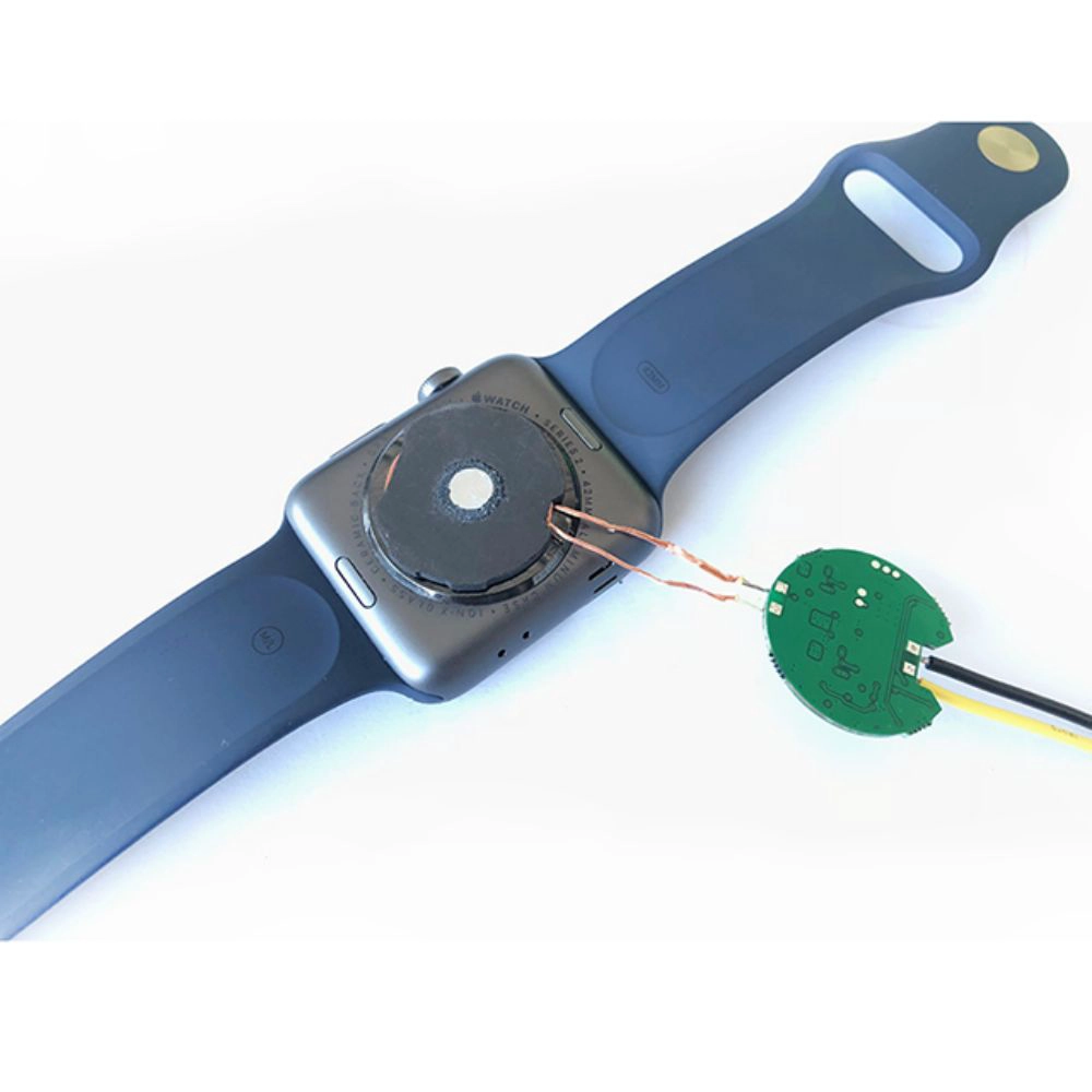 qi schnelle smart watch drahtlose lademodul magnet sender empfänger 3 watt 5 watt schnelle qi 2 zwei magnetische smart watch drahtlose ladegerät modul anpassung