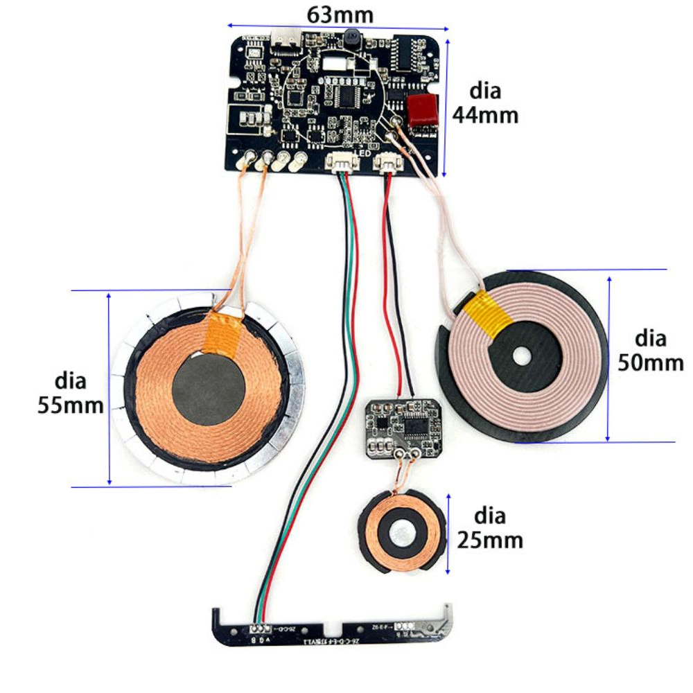 qi fast wireless charging 3in1 pcba module customization three in one wireless charging module supplier China