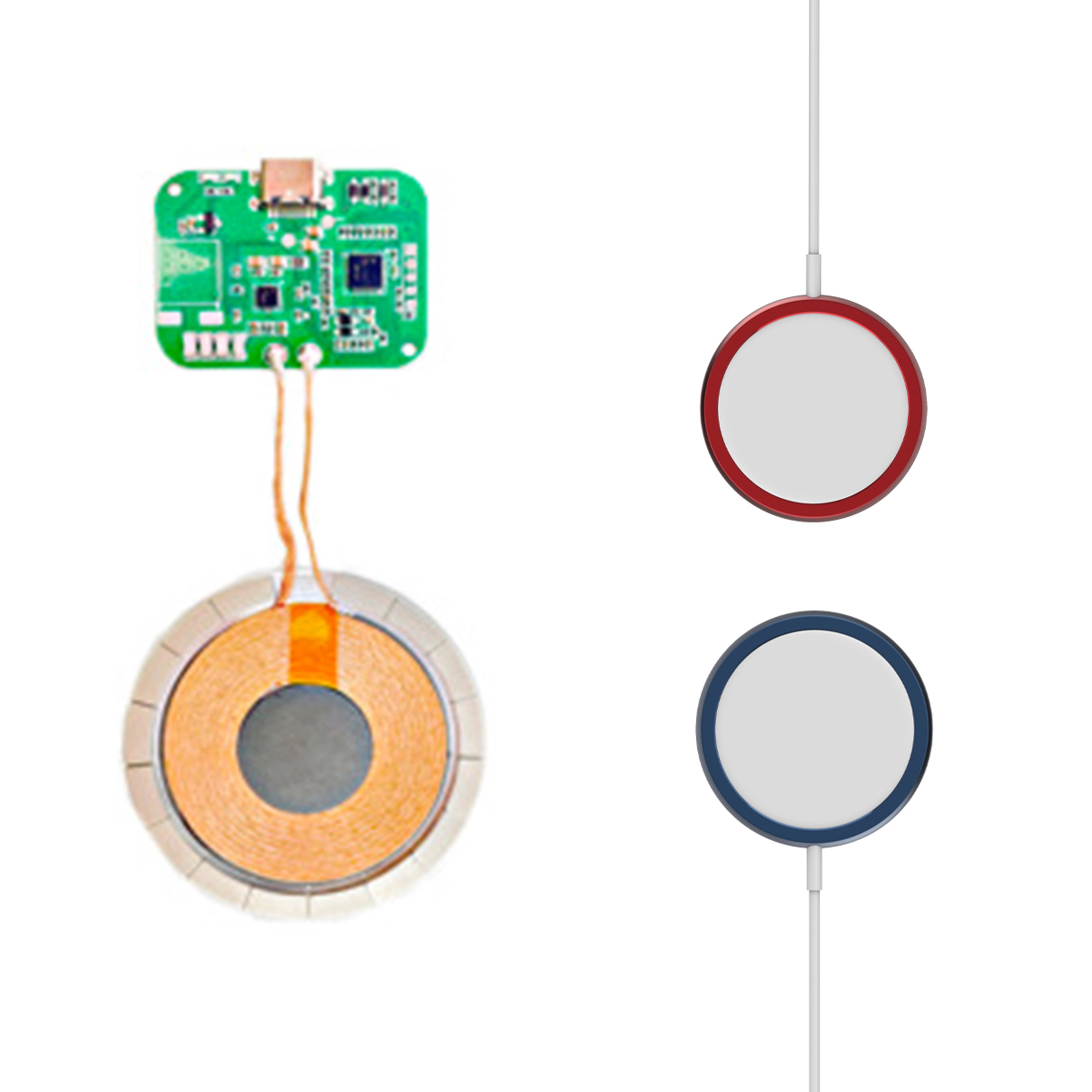 magnete Qi EPP 15W modulo di ricarica wireless magnetico veloce personalizza PD QC3.0 tipo-C caricatore wireless magnetico magsaf pcba