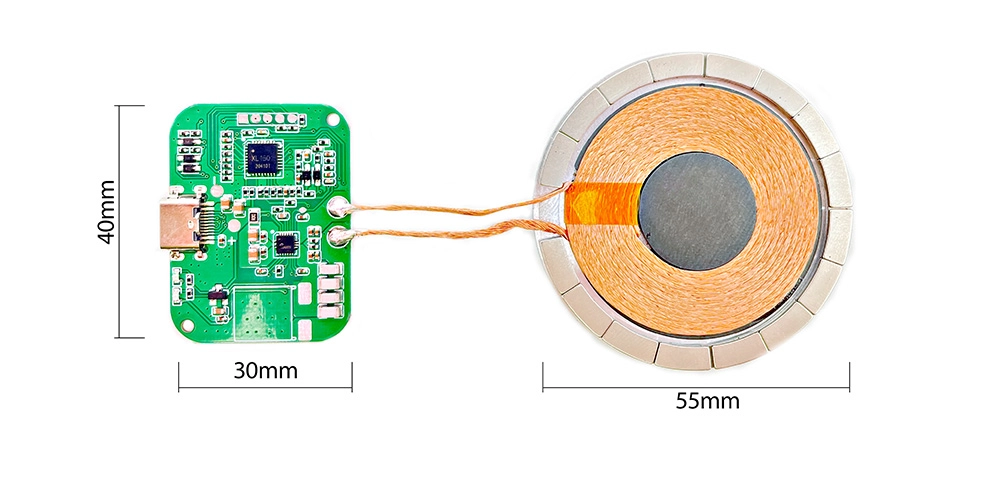 magnete Qi EPP 15W modulo di ricarica wireless magnetico veloce personalizza PD QC3.0 tipo-C caricatore wireless magnetico magsaf pcba