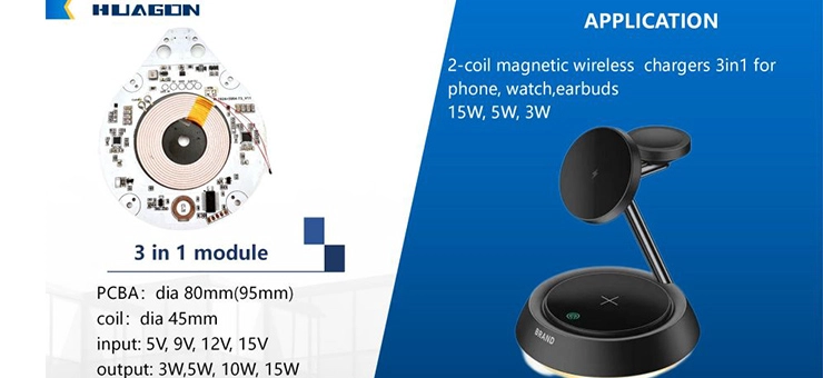 CUSTOMIZABLE PCBA INTO MULTIFUNCTON WIRELESS CHARGER