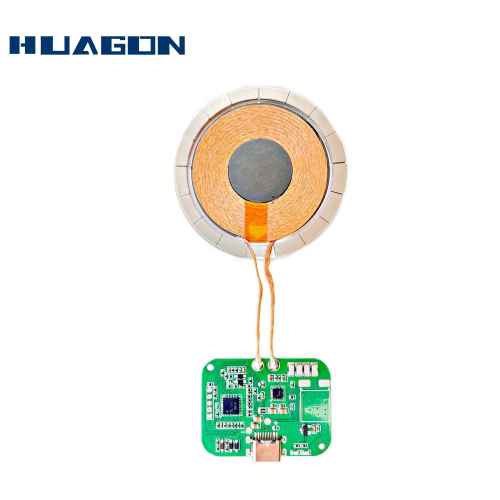 Qi 2 module de charge magnétique rapide sans fil aimant émetteur récepteur 15w rapide qi 2 deux module de chargeur magnétique sans fil