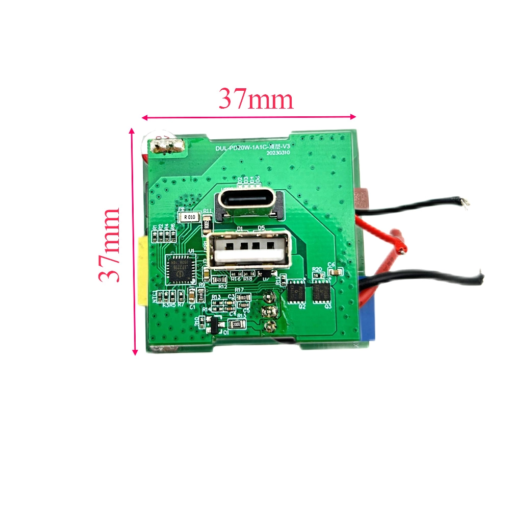 Circuito caricabatterie Doppia porta USB Scheda caricabatterie PCBA Tipo-C PD Produttore PCB per caricabatterie per auto PCBA