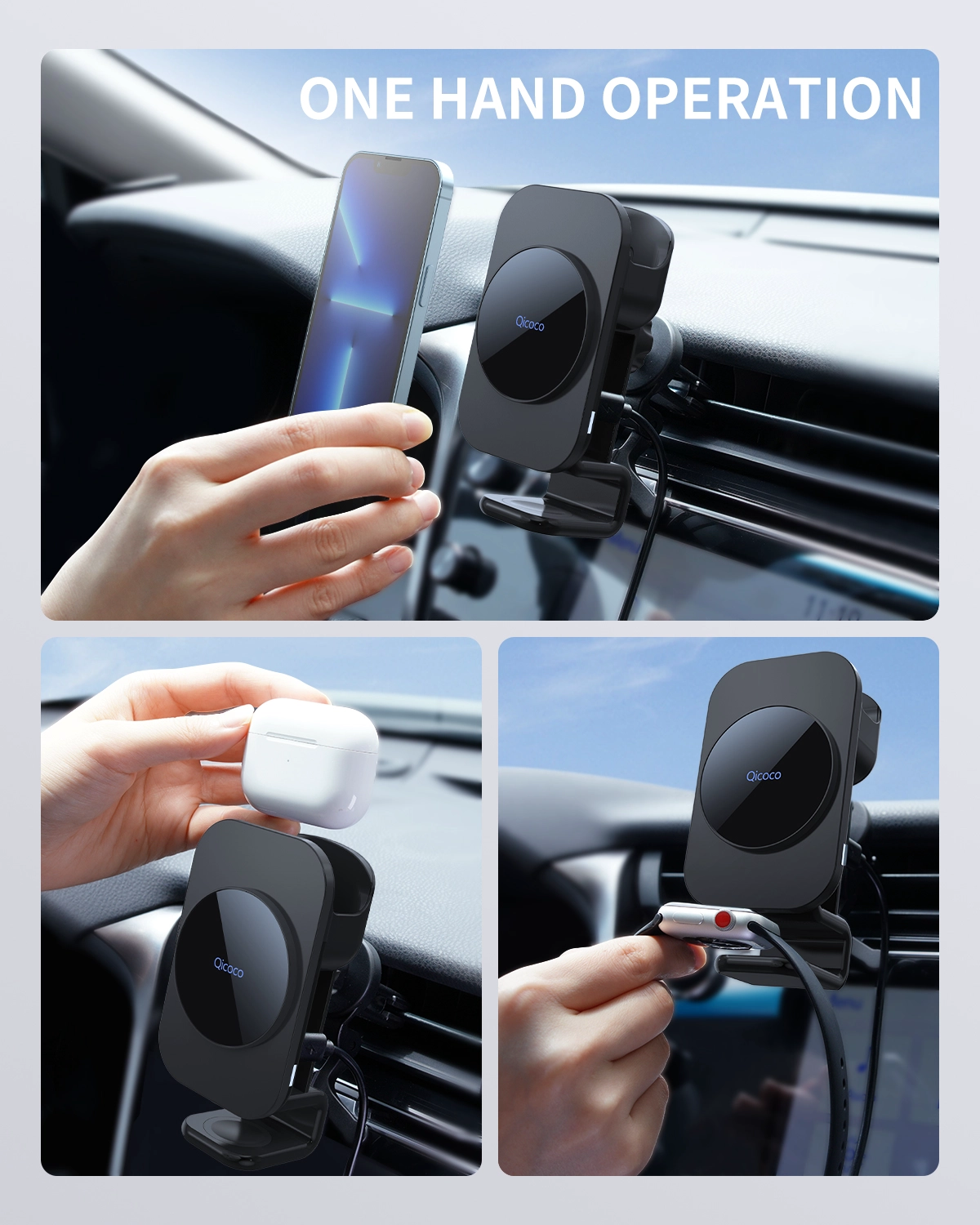 15W three in one wireless charger module customization 3in1 magnetic car wireless charging module customization