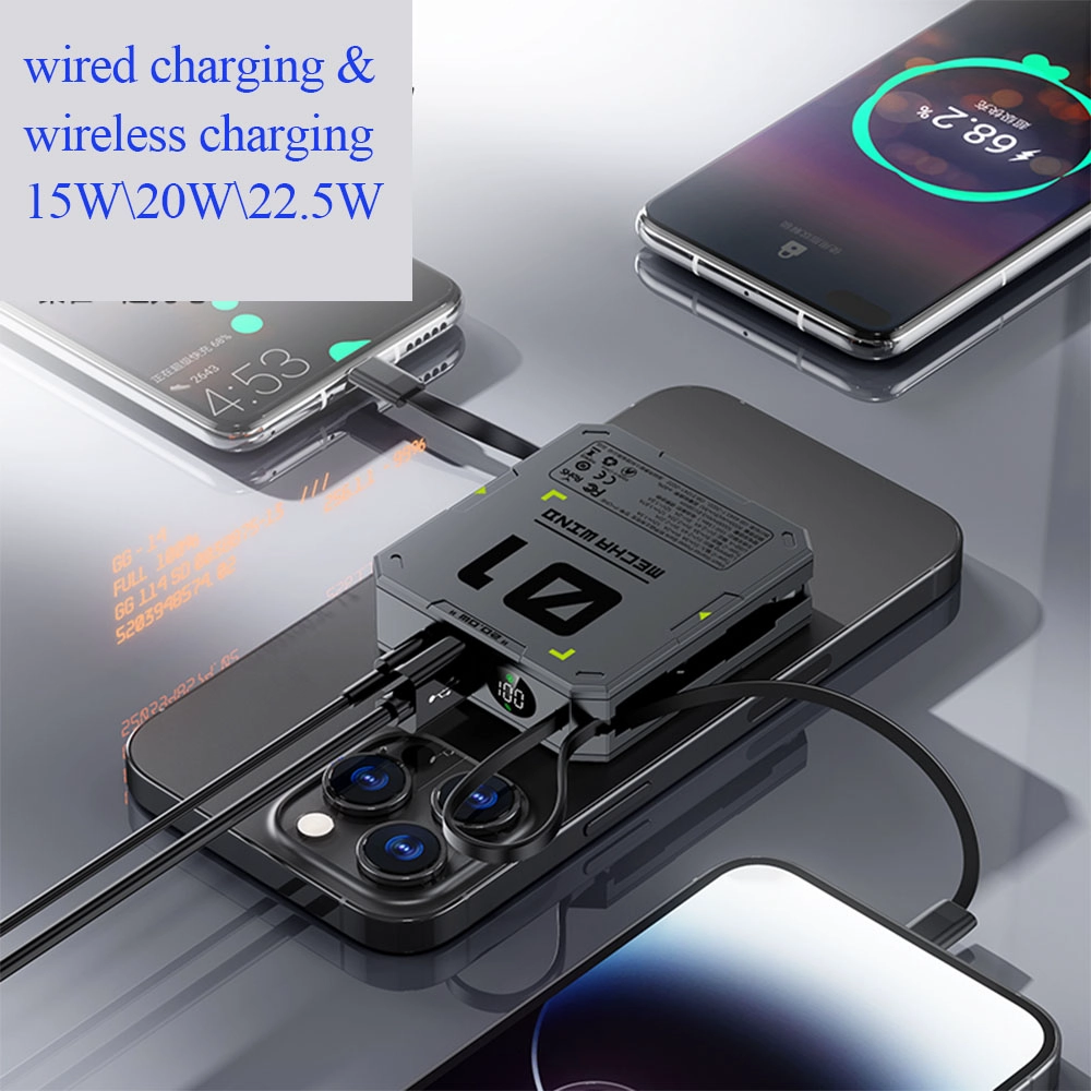 10000mah qi 15w 20w carregamento rápido carregamento sem fio 10000mah powerbank carregador sem fio para carregamento sem fio