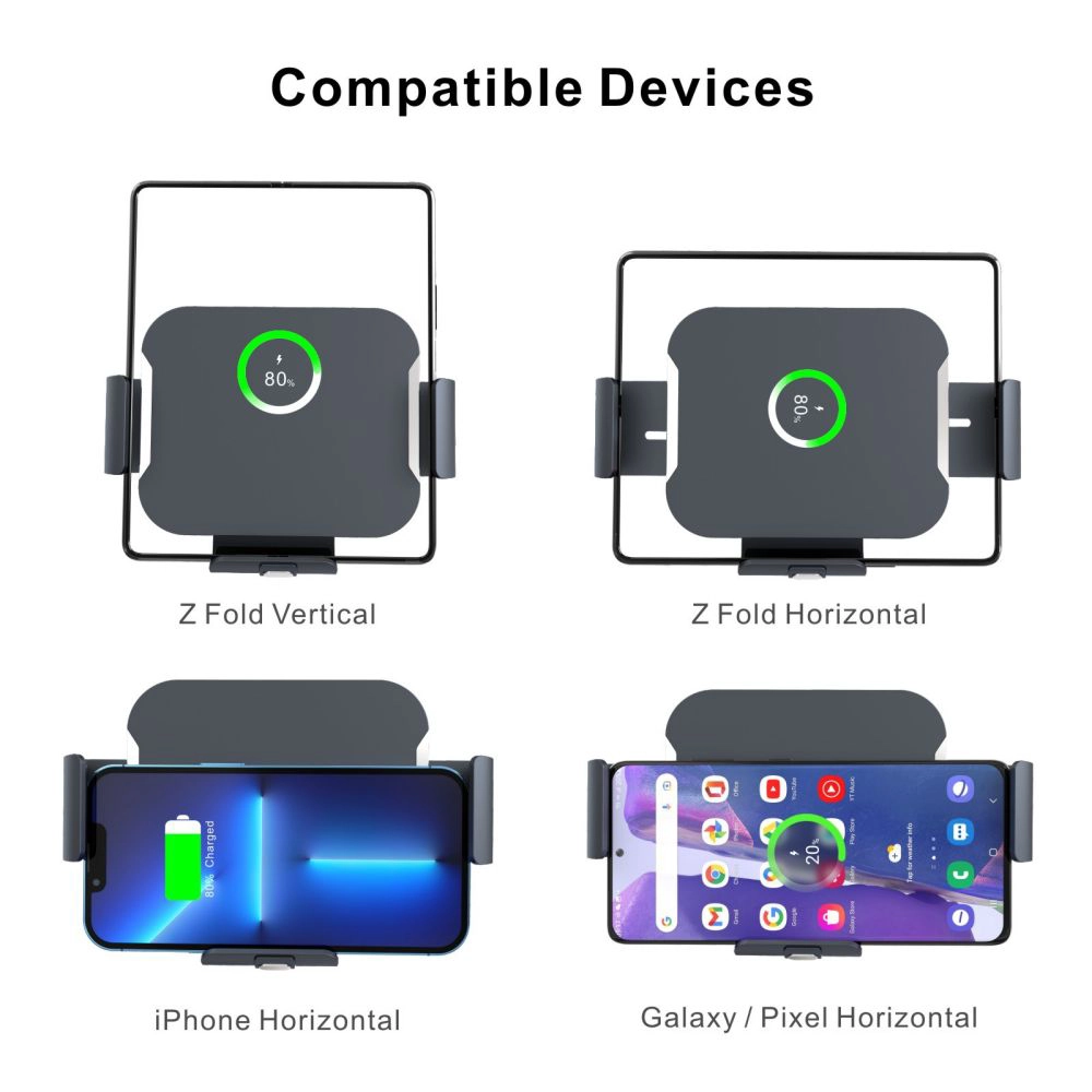 car wireless charger Z fold wireless charger customization vehicle-mounted charger for Samsung fold 3 fold 4
