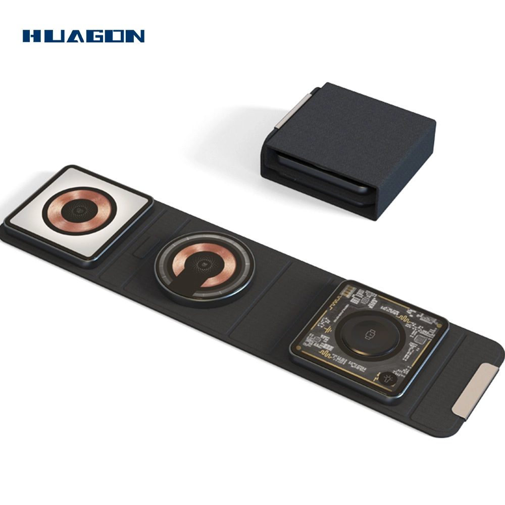 3 in 1 Magnetic transparent Wireless Charger For Iphone15 14 13 Pro Apple Watch9 8 7 6 5 Airpods - COPY - 45q7r4