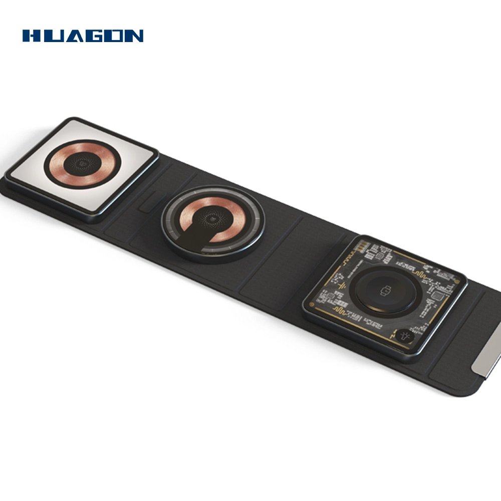 China 3in1 foldable magnetic wireless charger for iPhone manufacturer