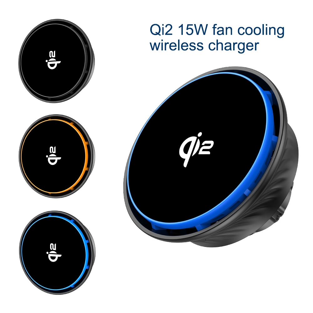 porcelana El cargador inalámbrico fancooling Qi2 MPP 15W Qi Qi certificó el cargador inalámbrico del coche para magsafe fabricante