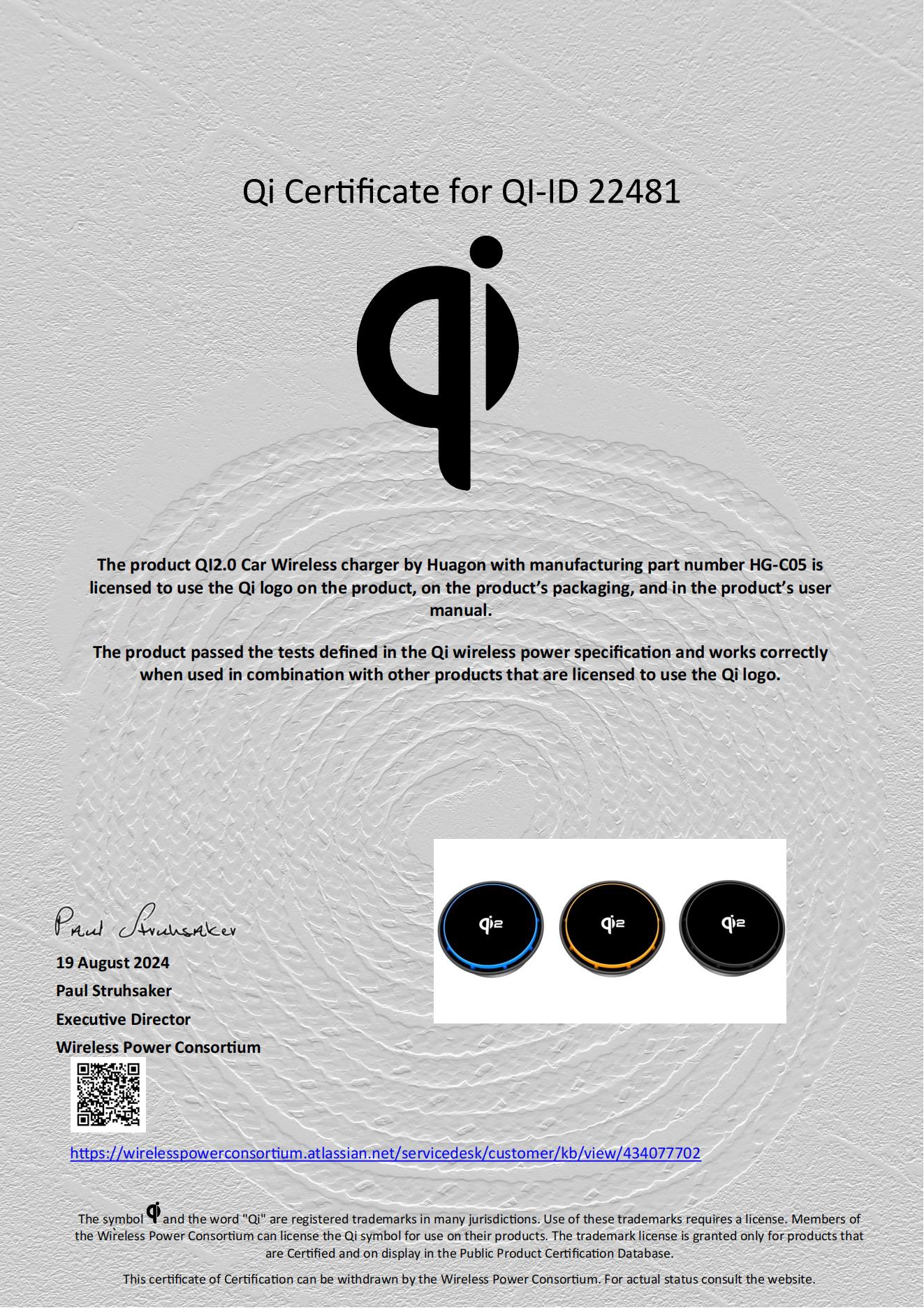 Qi2 MPP qi2 certificó la fan de QI DOS que refrescaba el enfriamiento de carga inalámbrico de la radio del coche del cargador del coche