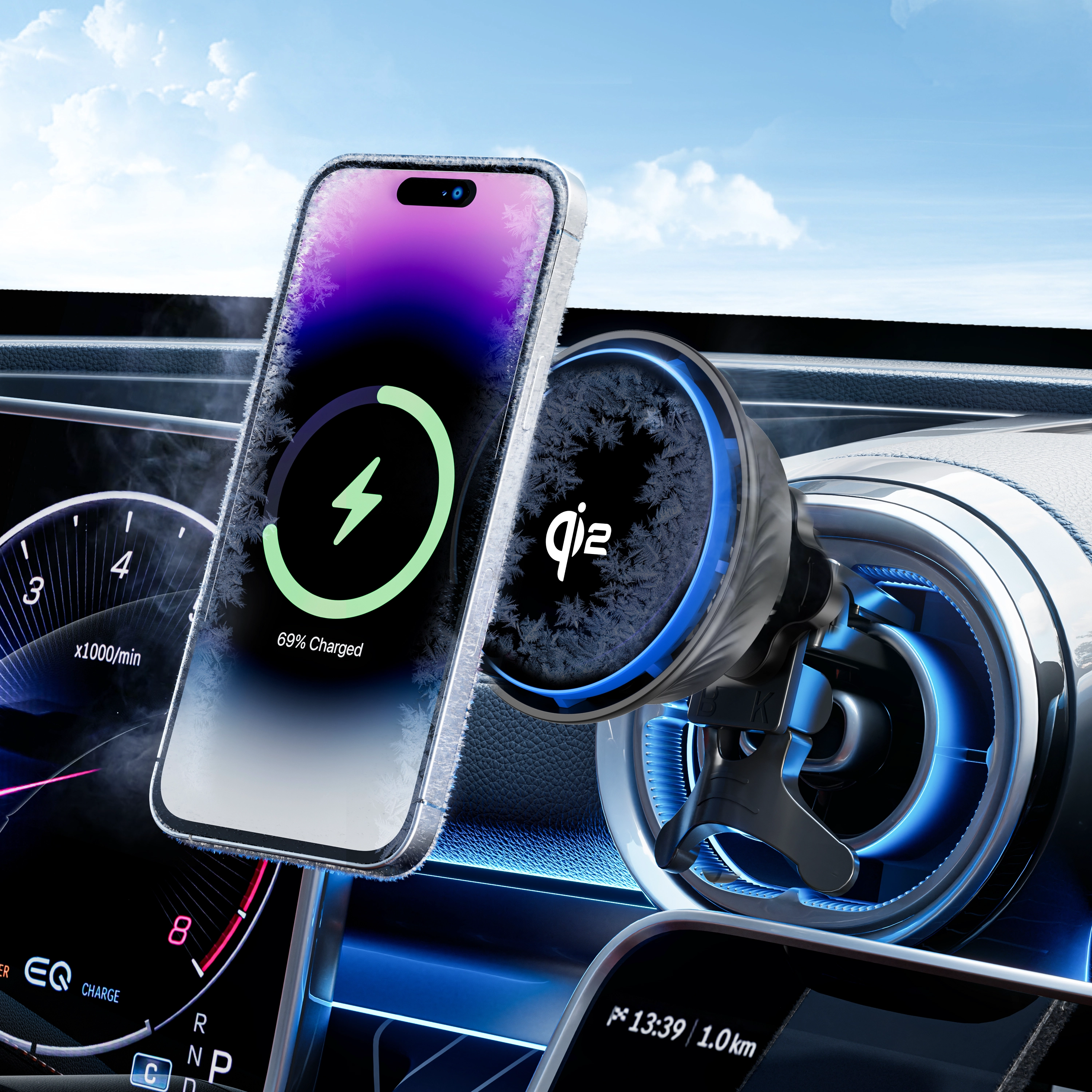 Revolutionieren Sie Ihre Fahrt mit Huagon QI2 Wireless Car Charger