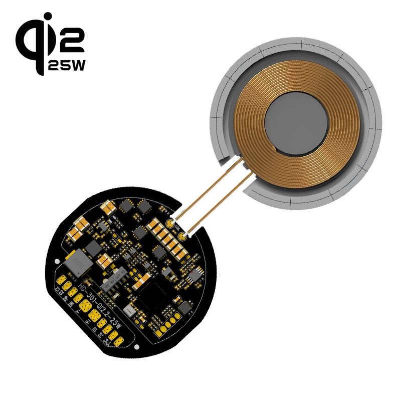 中国 QI 2.2 25W QI2 25W認定最新のQIワイヤレス充電器モジュール メーカー