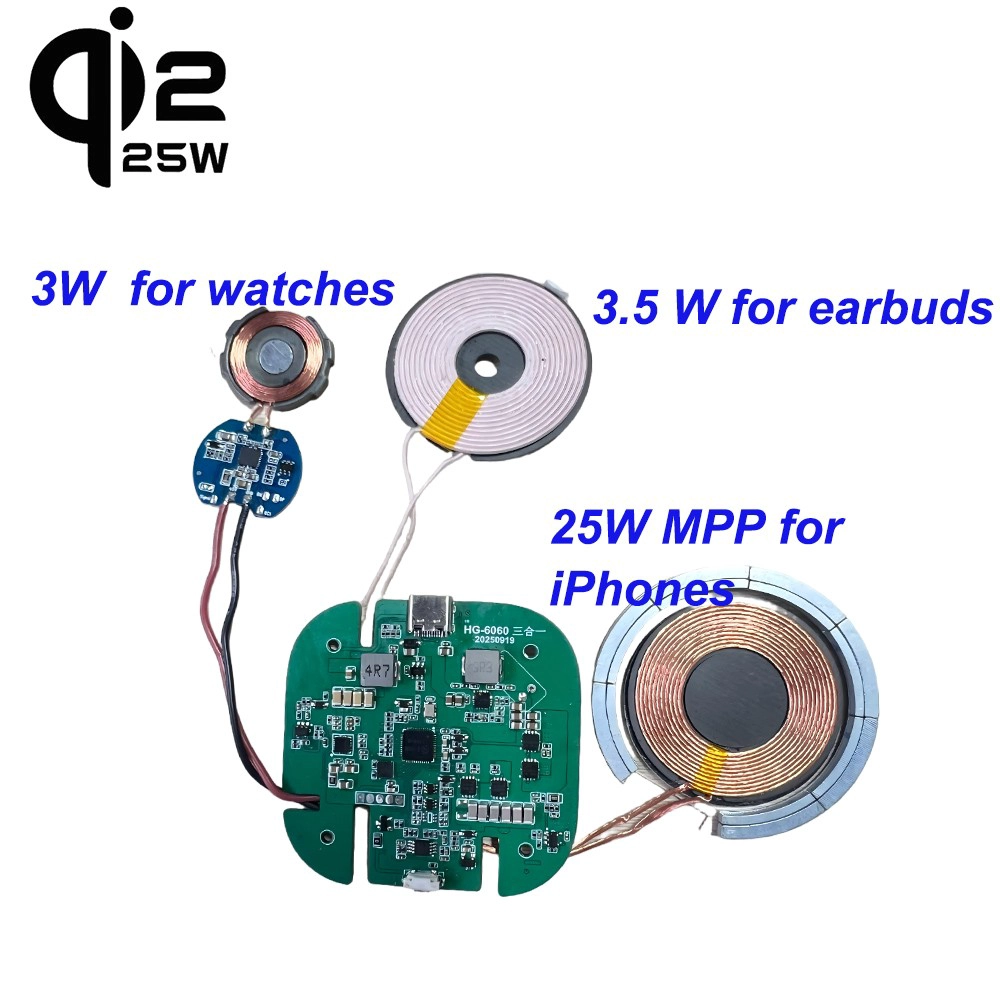 China 3-in-1 Qi2 25W wireless charger module Qi2.2 25W wireless charging module factory - COPY - wdhpti