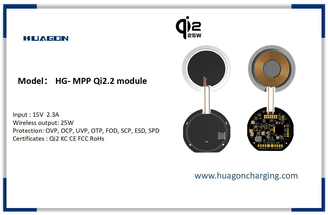 China 3-in-1 Qi2 25W wireless charger module Qi2.2 25W wireless charging module factory - COPY - wdhpti