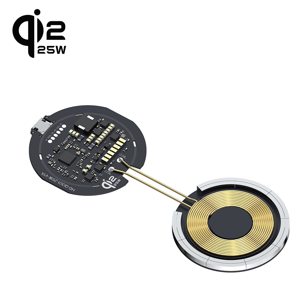 الصين وحدة شحن لاسلكية Qi2 25W شاحن لاسلكي Qi2 25W وحدة شحن لاسلكية معتمدة سريعة الشحن الصانع