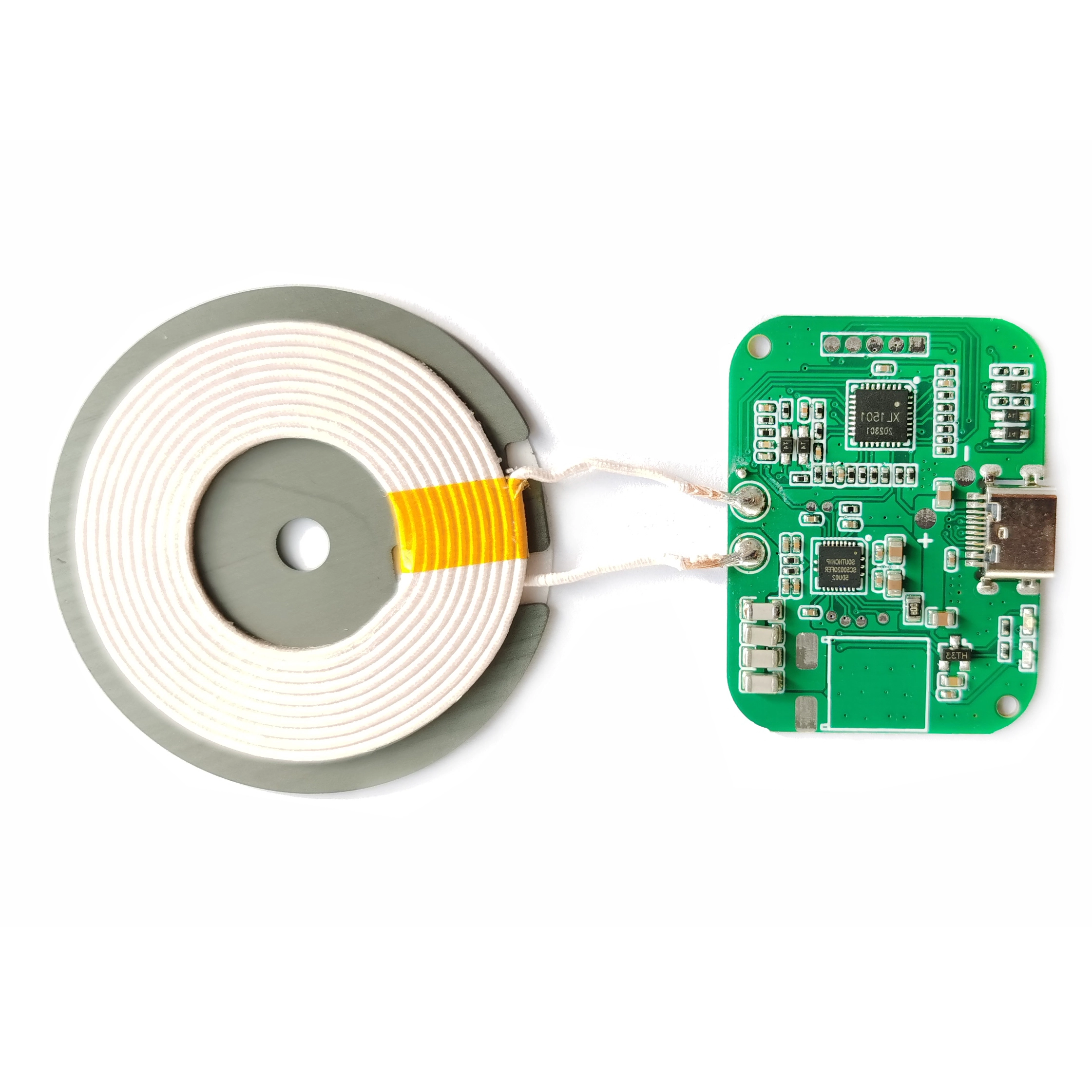 Qi EPP 15W 고속 충전 무선 충전기 PCBA 모듈 PD QC3.0 type-C 포트 어댑터 무선 충전 pcba