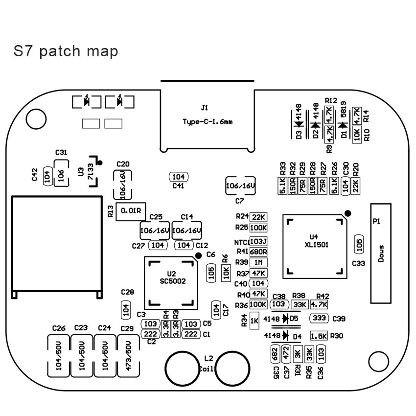 Qi EPP 15W 고속 충전 무선 충전기 PCBA 모듈 PD QC3.0 type-C 포트 어댑터 무선 충전 pcba