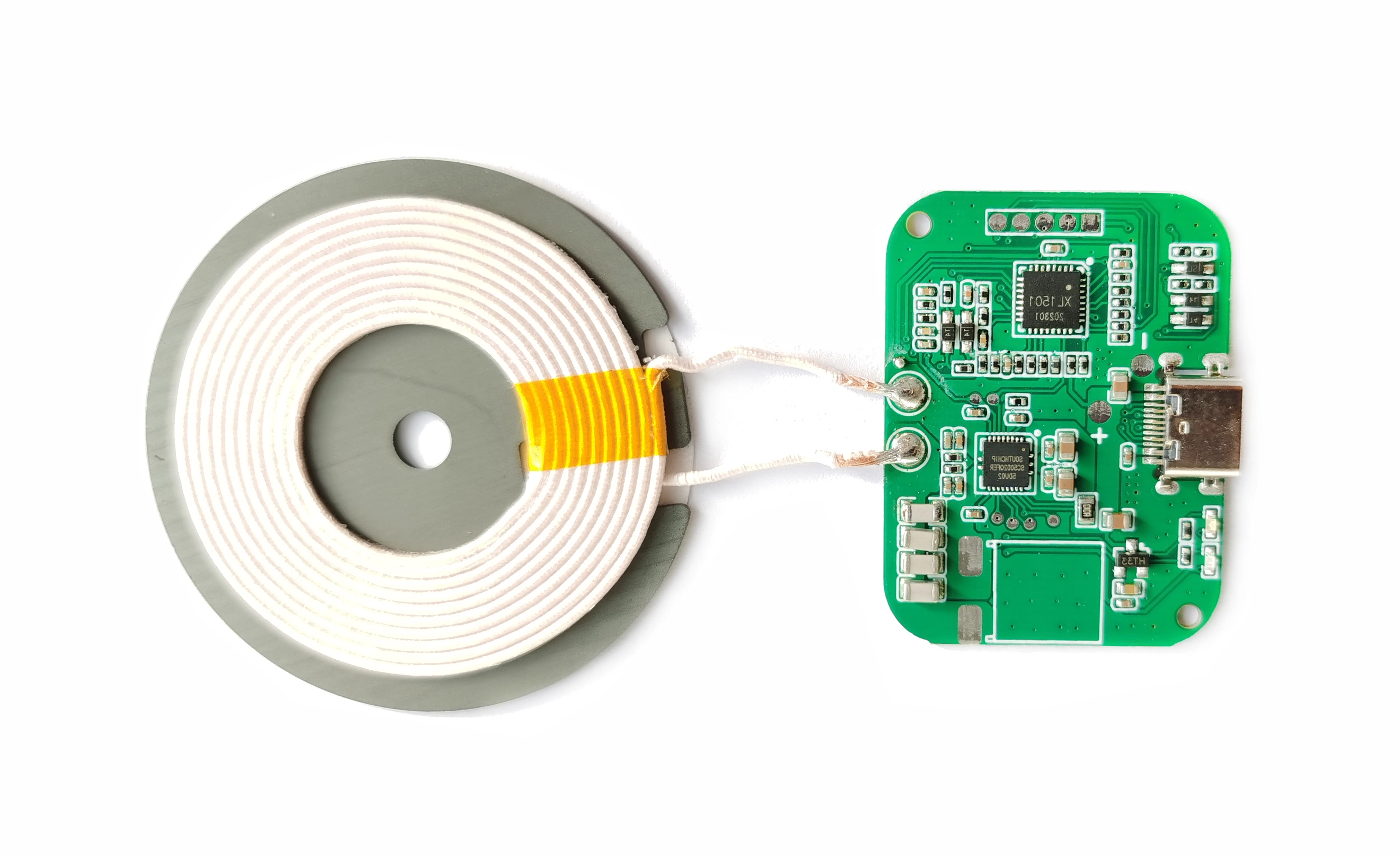 Qi EPP 15W 고속 충전 무선 충전기 PCBA 모듈 PD QC3.0 type-C 포트 어댑터 무선 충전 pcba