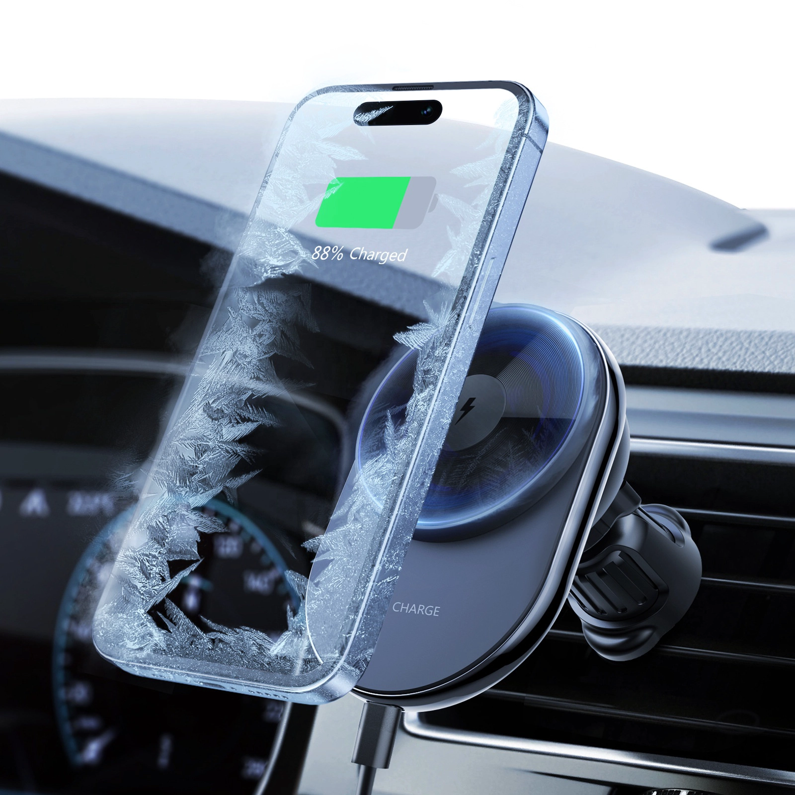 Personnalisation de charge sans fil de voiture 15W chargeur magnétique sans fil de voiture chargeur sans fil personnalisation du module émetteur
