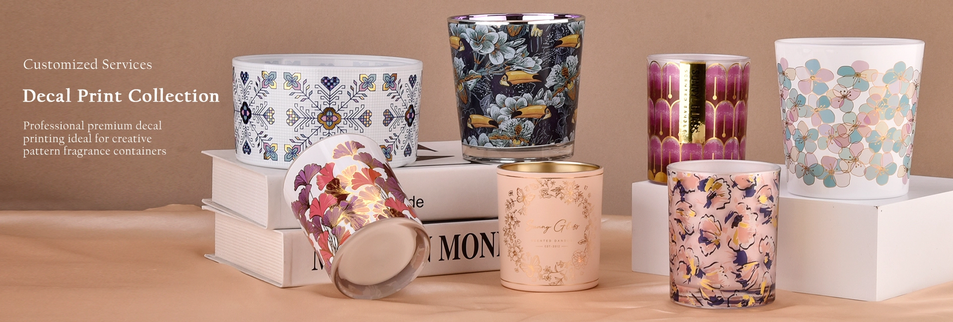 Decal printing candle jars