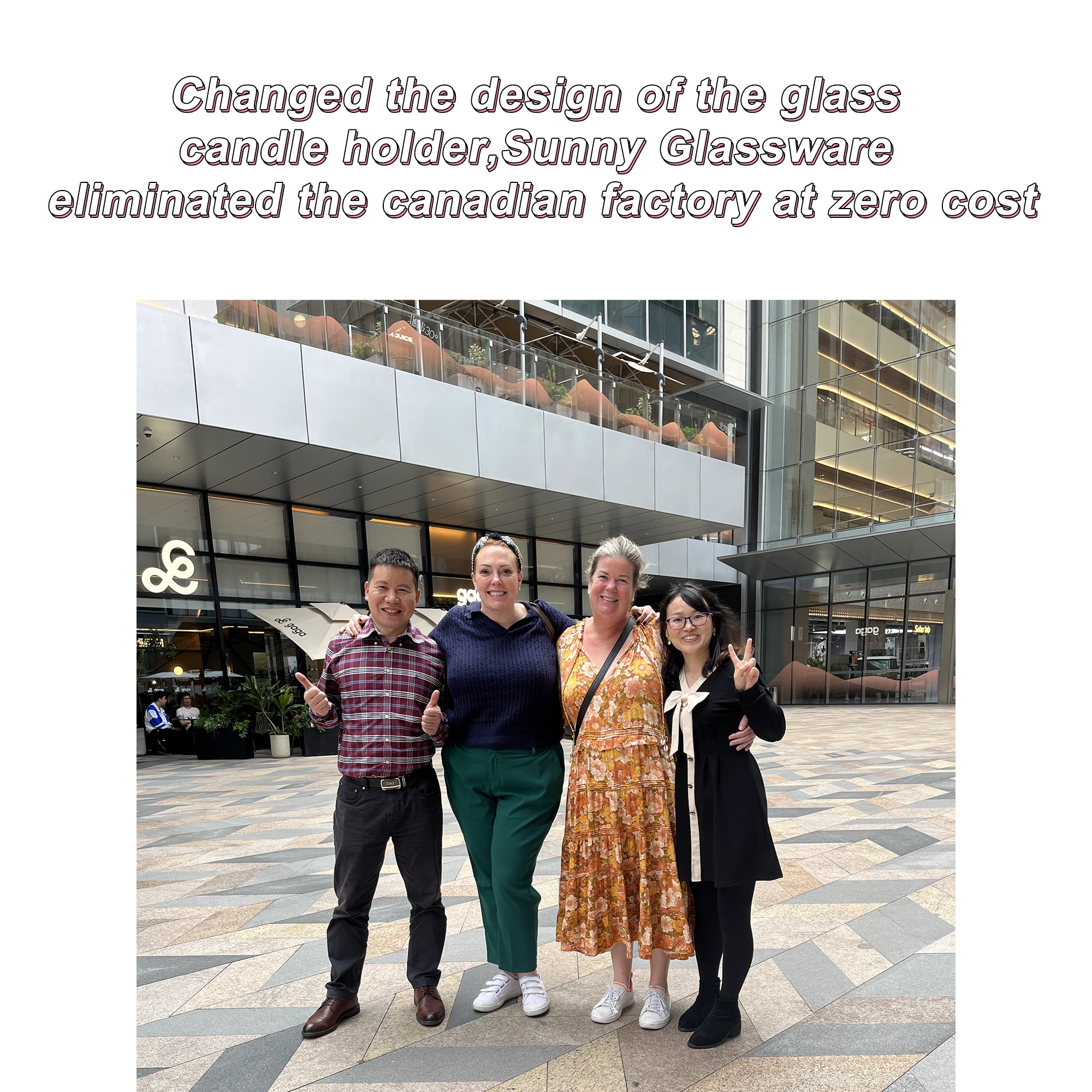 Changed the design of the glass candle holder, the cracks disappeared, Sunny Glassware eliminated the canadian factory at zero cost Changed the design of the glass candle holder, the cracks disappeared, Sunny Glassware eliminated the canadian factory at zero cost