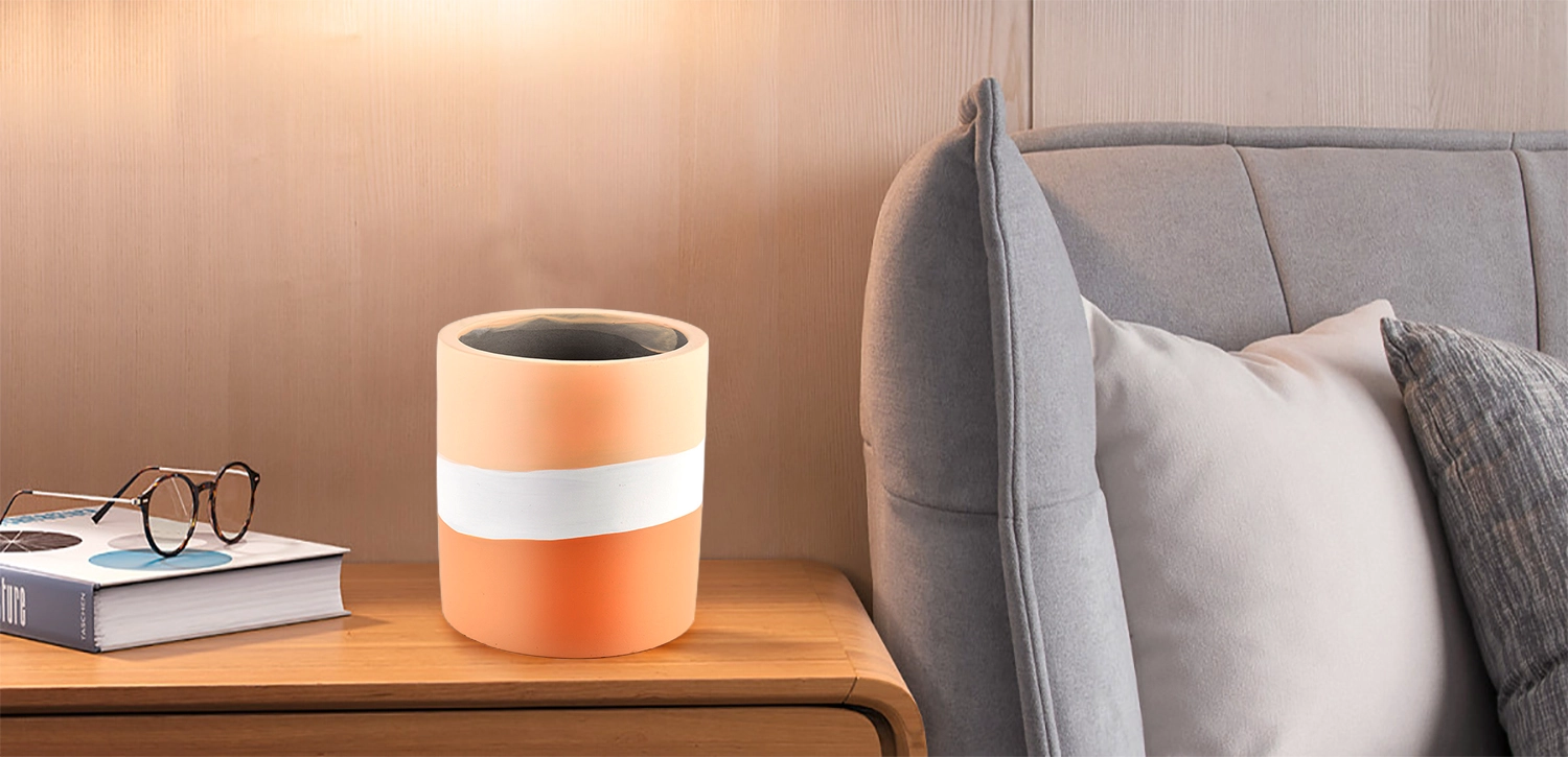 Wholesale multi-colored ceramic candle jar concrete candle jar