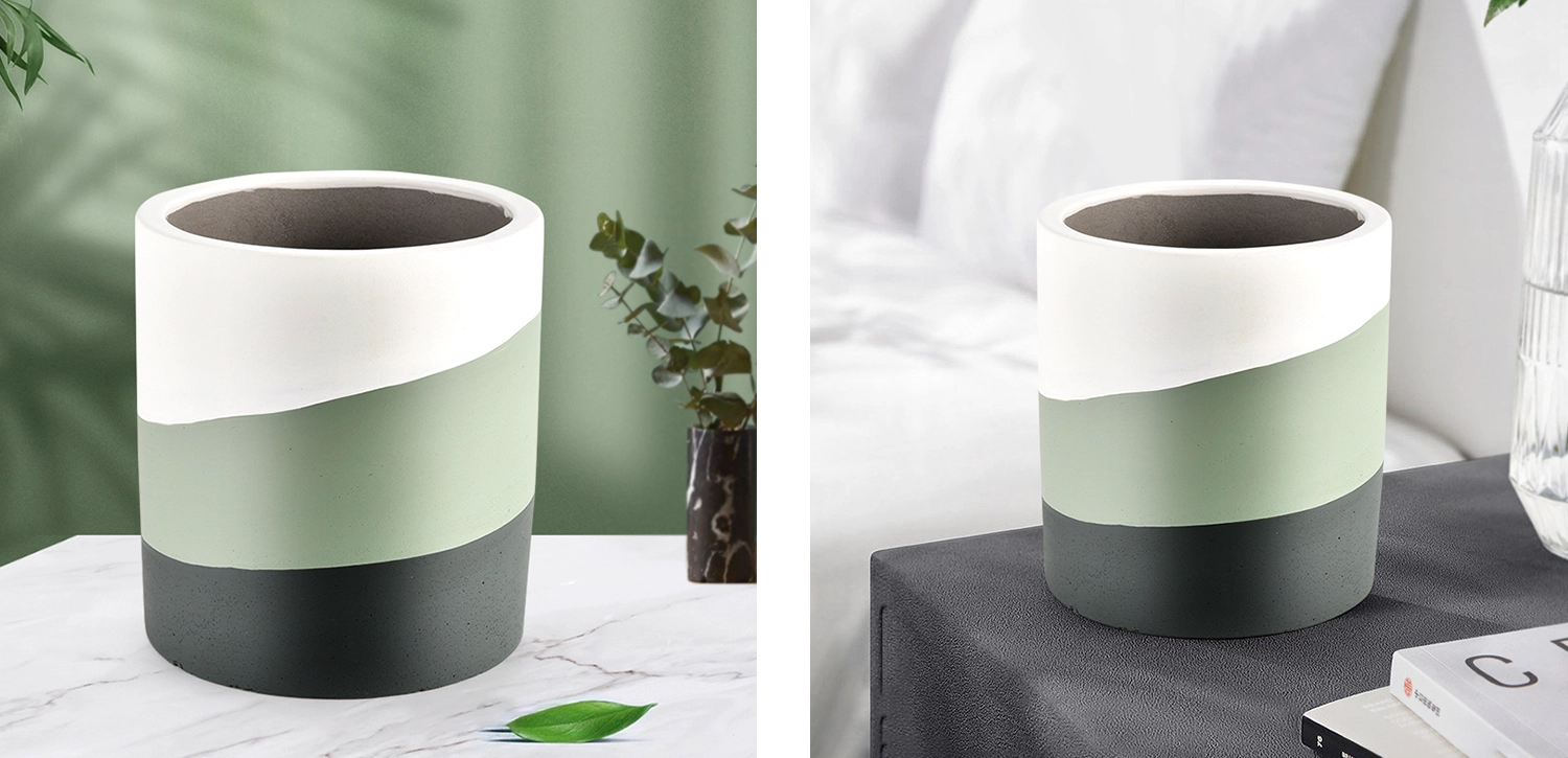 Wholesale multi-colored ceramic candle jar concrete candle jar manufacturers Wholesale multi-colored ceramic candle jar concrete candle jar manufacturers