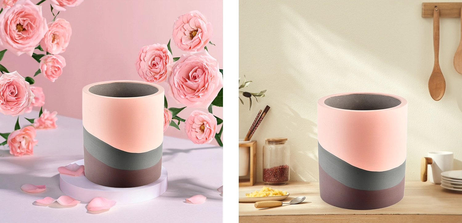 Manufacturers direct custom multi-colored ceramic candle jar concrete candle jar Manufacturers direct custom multi-colored ceramic candle jar concrete candle jar