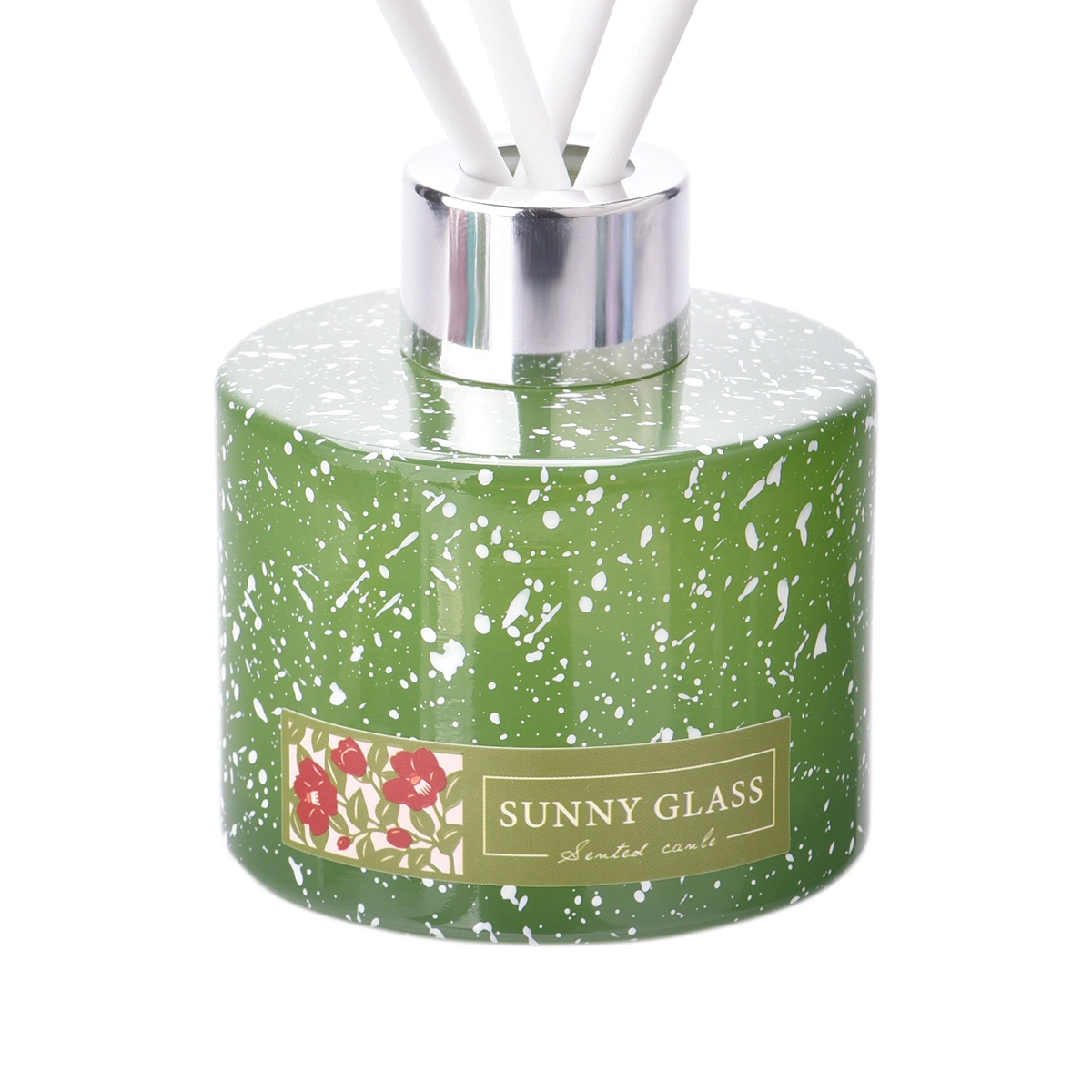 Luxury Private Label Turquoise Christmas Glass Diffuser Bottles Home Decor