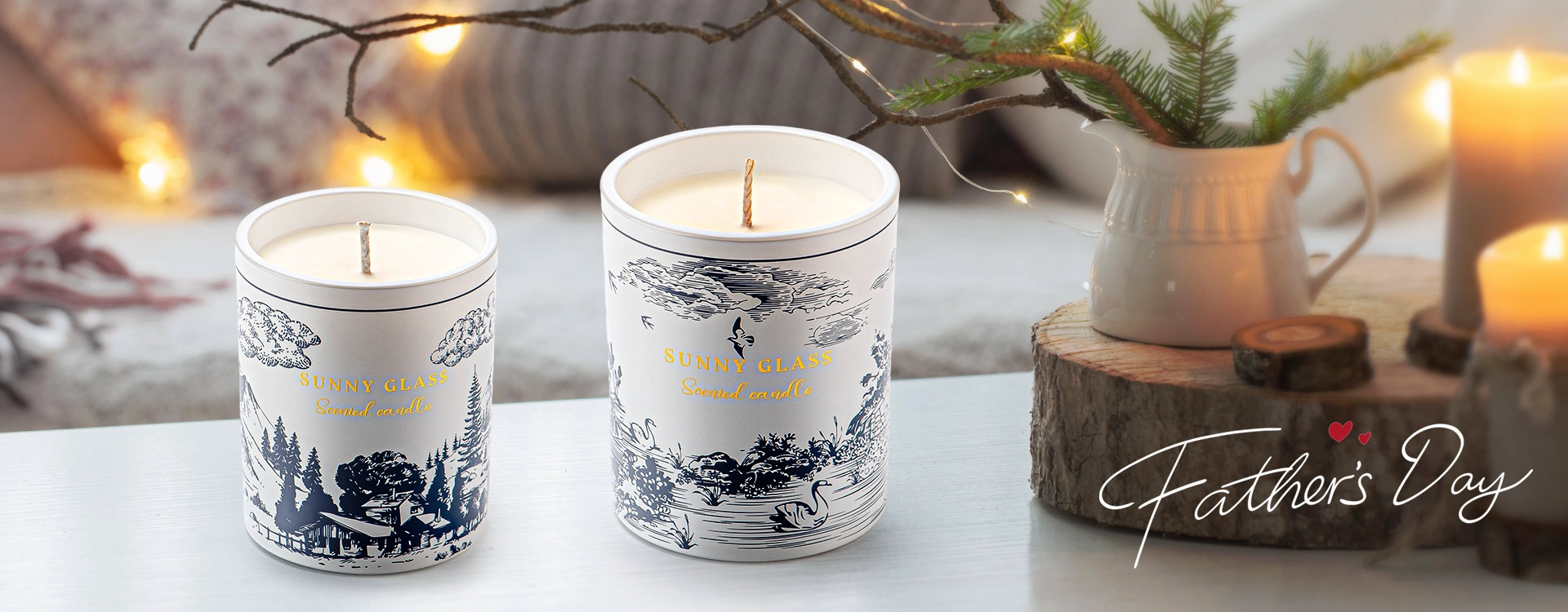 Father's Day Gift Ceramic Candle Jar