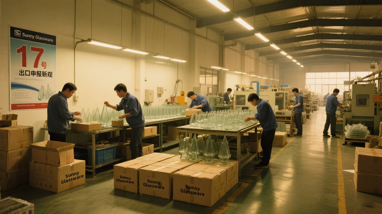 Sunny Glassware Proactively Responds to New Export Compliance Regulation – Announcement No. 17 Implementation Sunny Glassware Proactively Responds to New Export Compliance Regulation – Announcement No. 17 Implementation