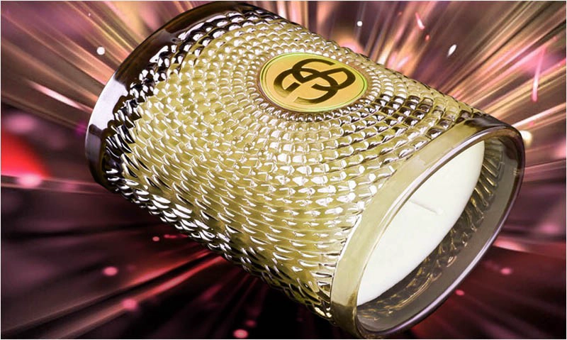 Embossed glass candle jars