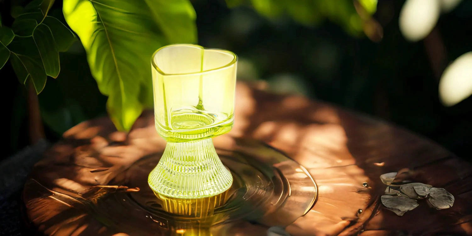 Wholesale light green glass heart-shaped dual-purpose glass candle jar Wholesale light green glass heart-shaped dual-purpose glass candle jar