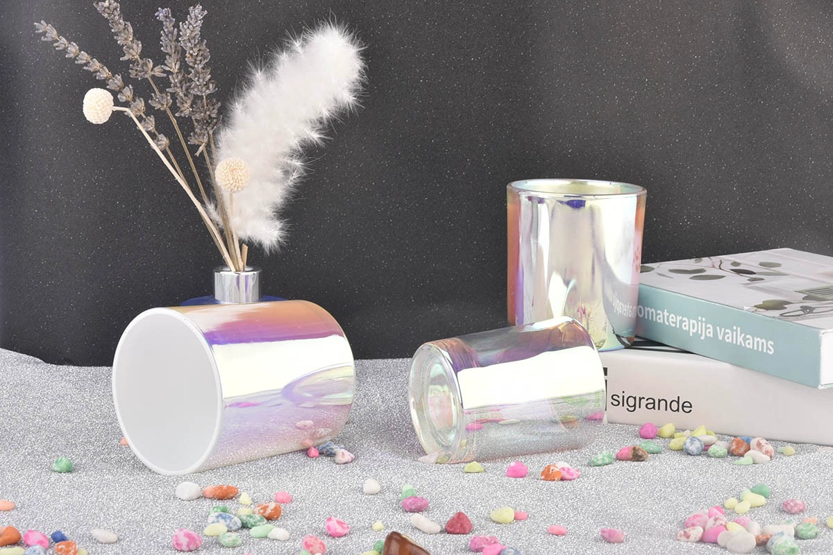 iridescent glass candle holders wholesale