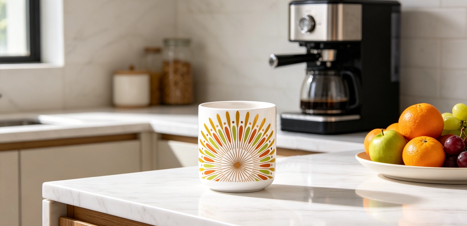 Custom Decorative Ceramic Candle Jar For Home Decor 