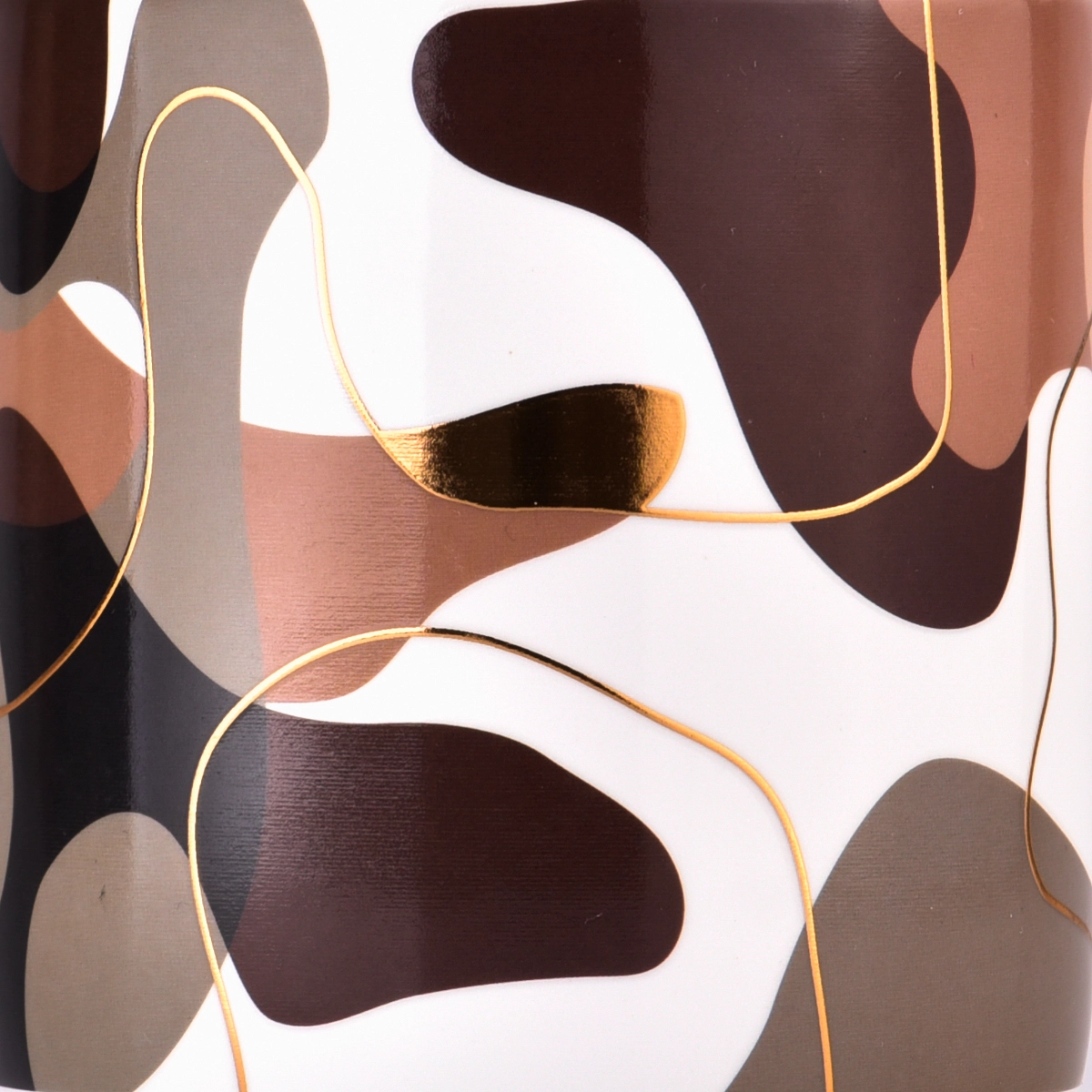 Luxury Abstract Ceramic Candle Jar for Premium Home Fragrance Collections