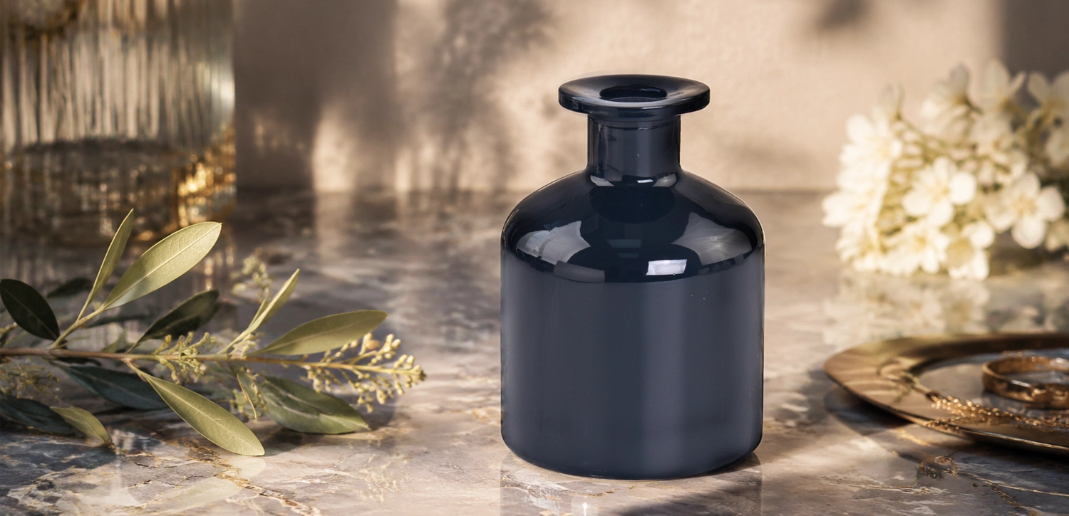 Wholesale Midnight Blue Glass Diffuser Bottles for Private Label