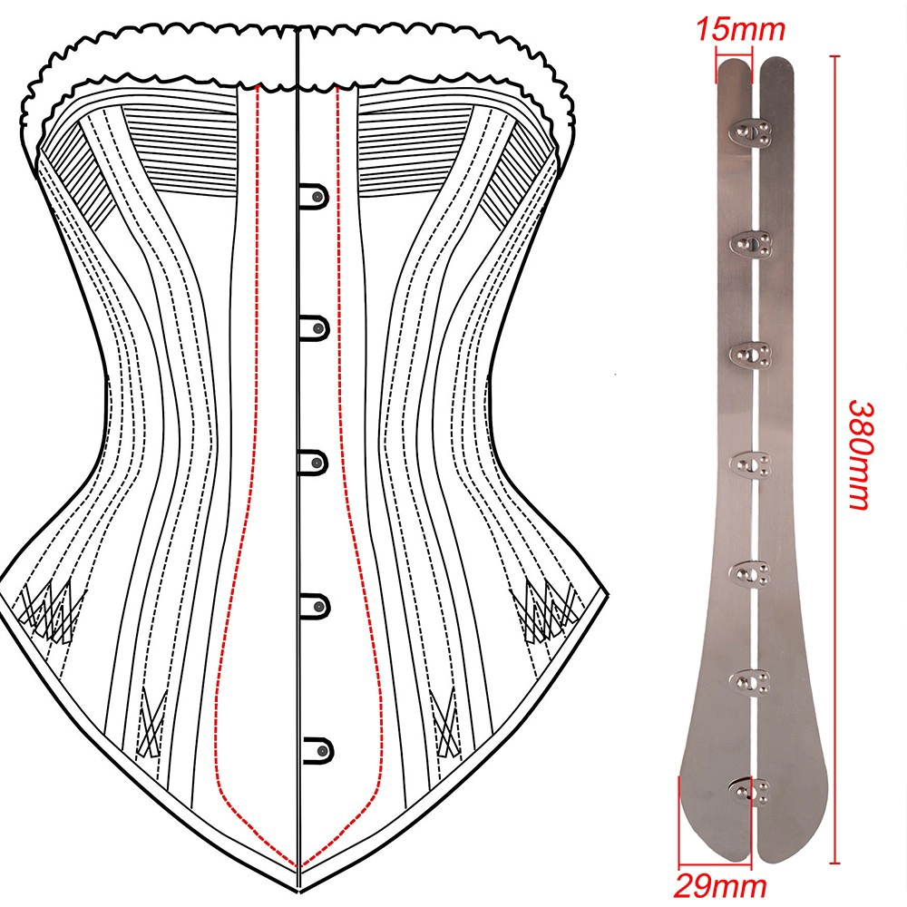 CYG Accessori per busti per corsetto placcati in acciaio inossidabile di lusso per abito da sposa Lingerie Shape-Wear
